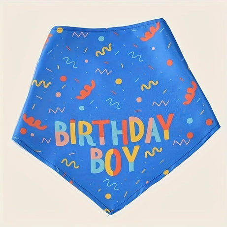 Dog Birthday Party Triangle Bib Scarf - Happy Birthday Pet Gear