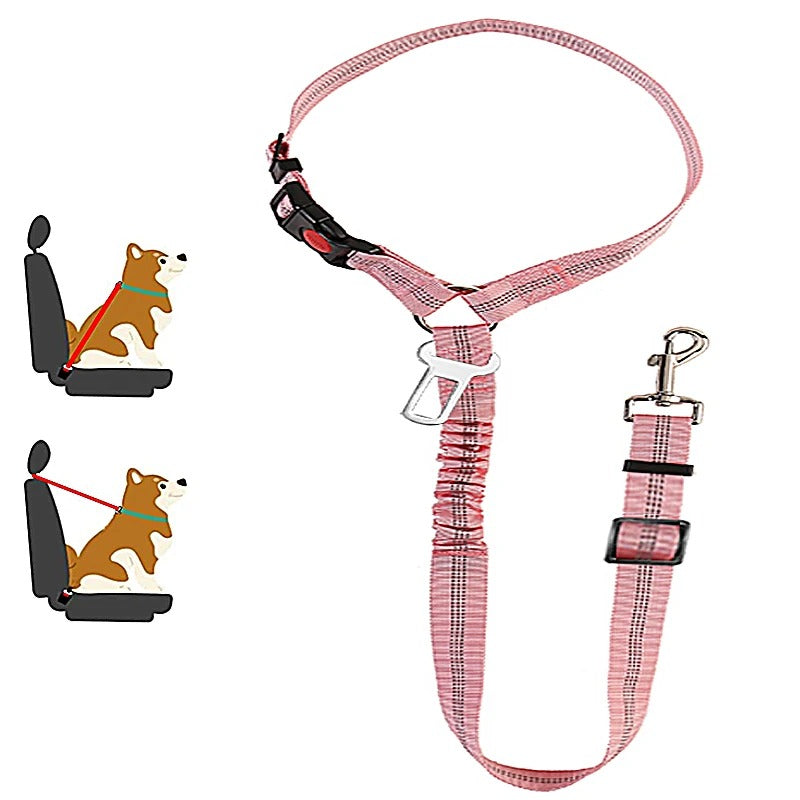 2-in-1 Dog Harness Leash & Car Seat Belt for Pets