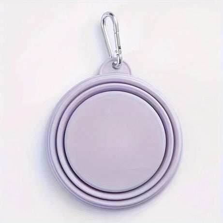 Portable Silicone Pet Bowl – Folding Travel Feeder Tray