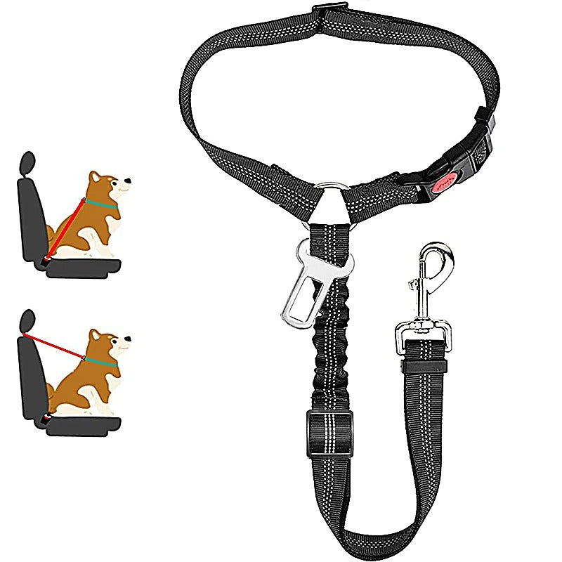 2-in-1 Dog Harness Leash & Car Seat Belt for Pets