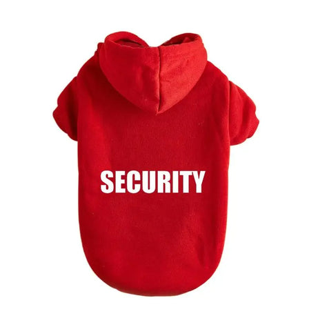Security Dog Hoodie - Warm, Fashionable Pet Clothes for All Sizes