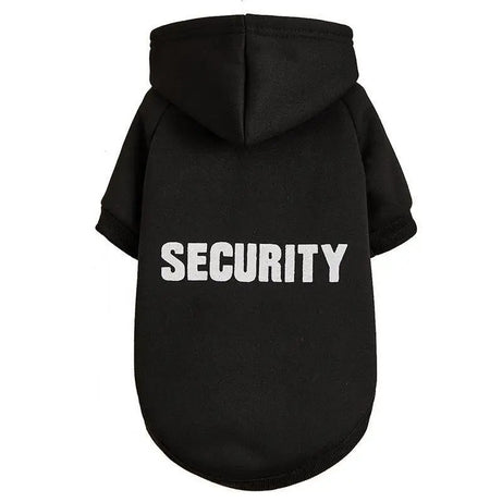 Security Dog Hoodie - Warm, Fashionable Pet Clothes for All Sizes