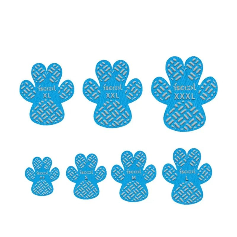 4-Pack Anti-Slip Dog Paw Grips with Strong Adhesive for Floors