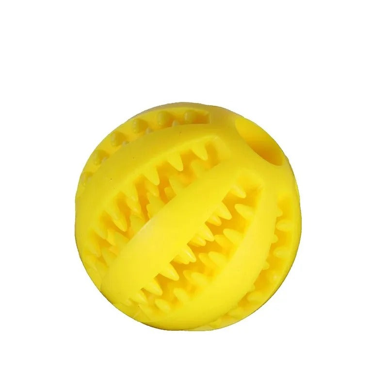 Extra-Tough Natural Rubber Dog Chew Ball – 5cm, Interactive