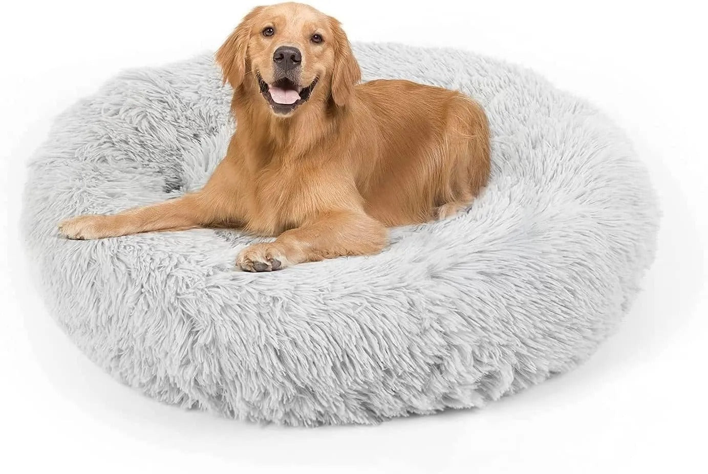 Ultra Soft Washable Pet Dog Bed, Round Cuddler Cushion, Warm
