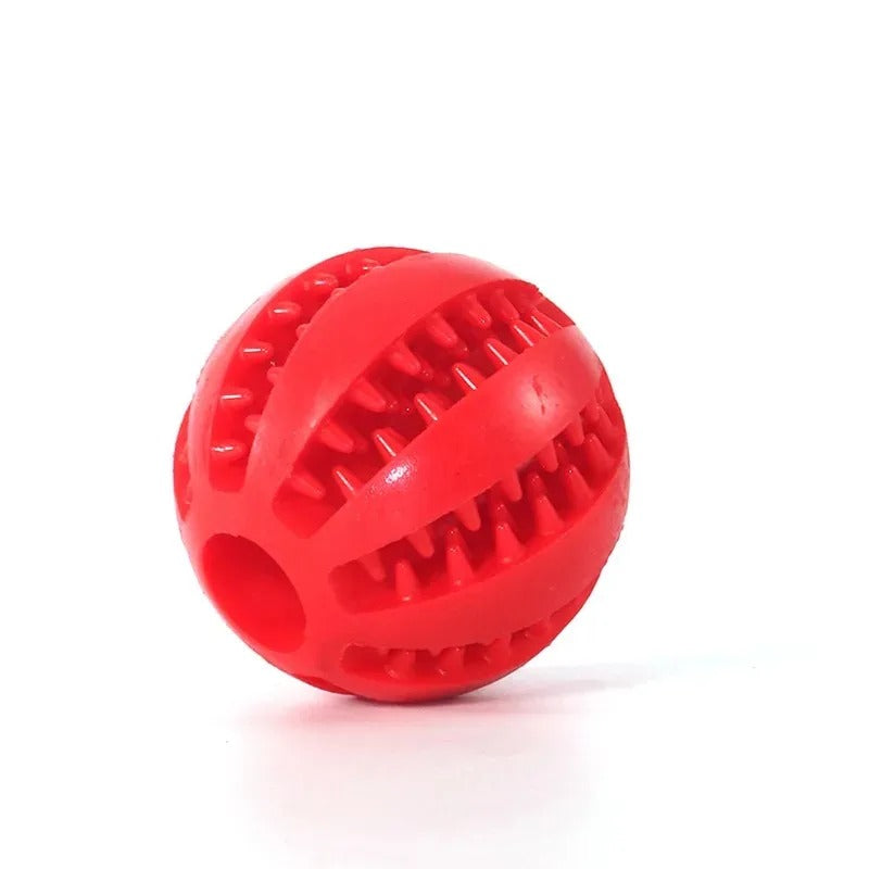 Extra-Tough Natural Rubber Dog Chew Ball – 5cm, Interactive