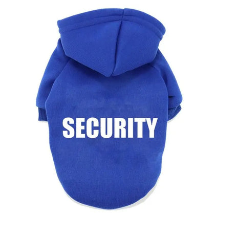 Security Dog Hoodie - Warm, Fashionable Pet Clothes for All Sizes