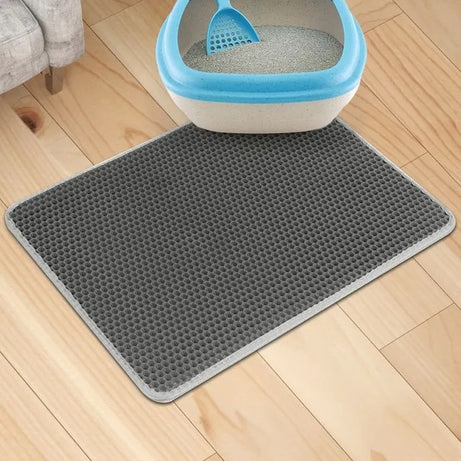 Waterproof Double-Layer Non-Slip Cat Litter Mat – Washable